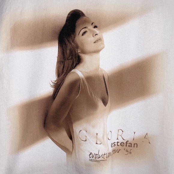 Gloria Estefan Vintage 90s Evolution 96' Tour Shirt Size Large - Picture 2 of 8